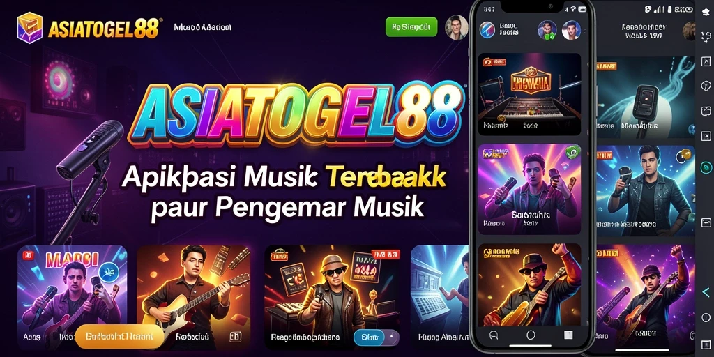 Tampilan antarmuka pengguna yang menarik dari ASIATOGEL88 saat menikmati musik.