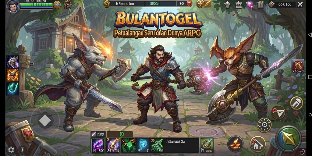 Tampilan seru dan aksi mendebarkan dari gameplay ARPG BULANTOGEL.