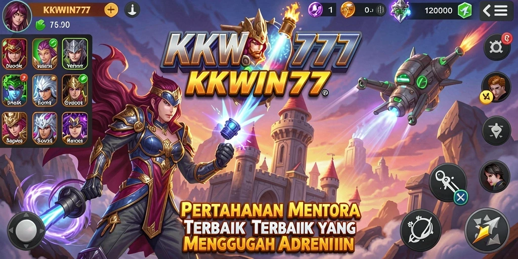 Screenshot KKWIN777 menampilkan aksi menarik dalam gameplay Tower Defense.