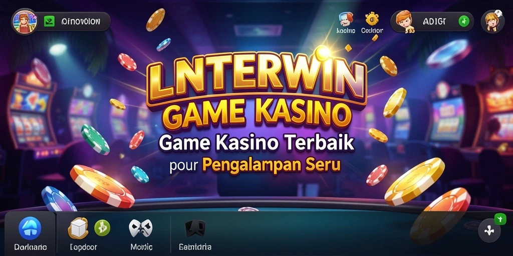 Tampilan permainan kasino yang menarik dan menegangkan di LNTERWIN.