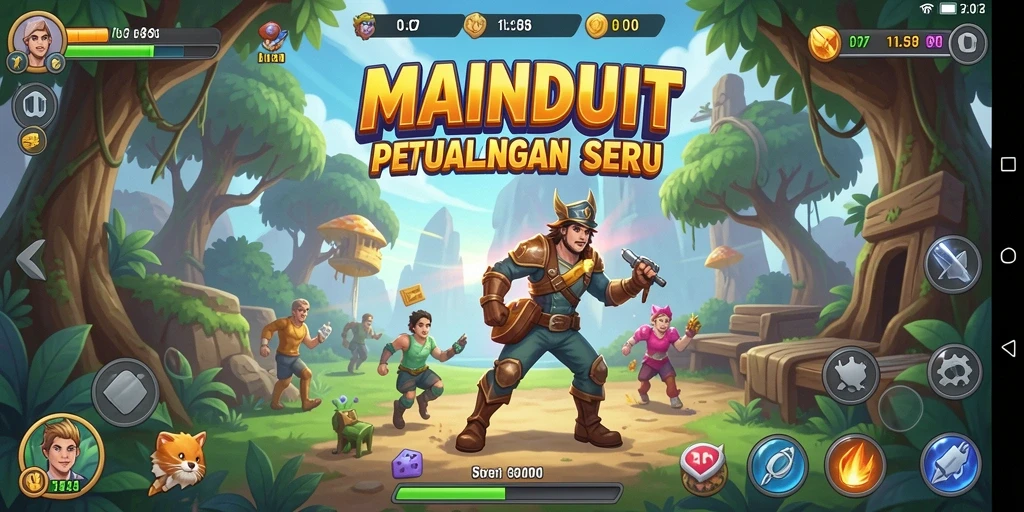 Screenshot gameplay MAINDUIT menampilkan aksi seru dalam dunia Arcade.
