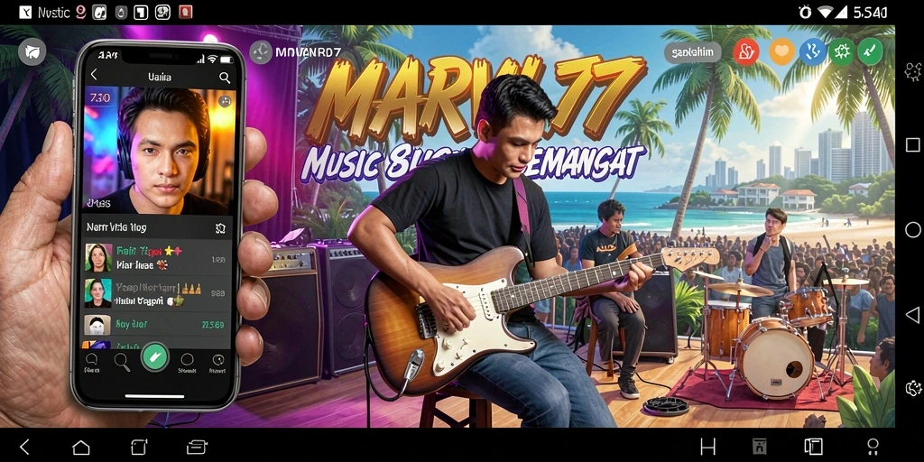 Tampilan gameplay seru dalam permainan musik MARVRL77.