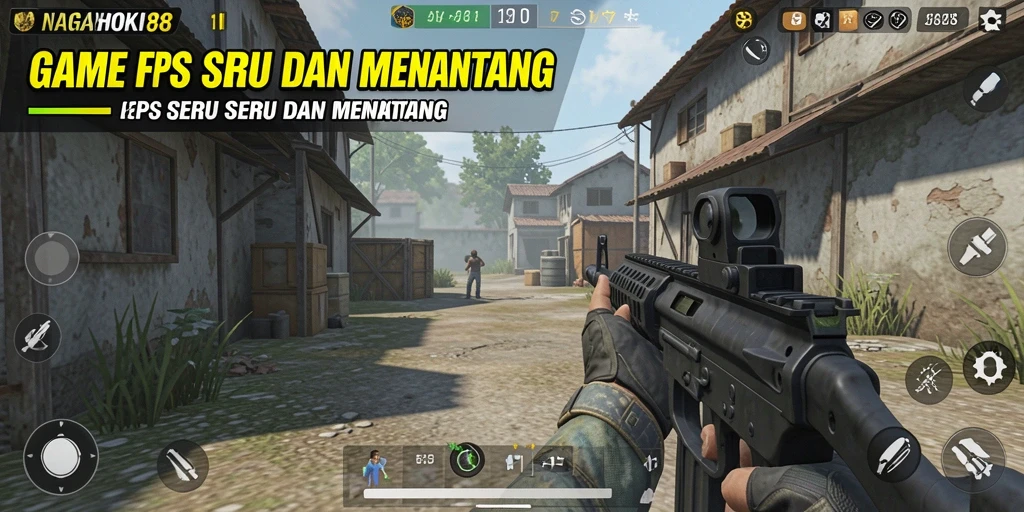 Screenshot NAGAHOKI88 menunjukkan aksi mendebarkan dalam gameplay FPS.
