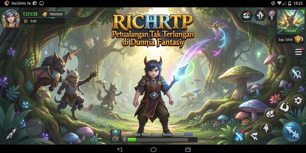 Screenshot RICHRTP menampilkan pemain menjelajahi dunia petualangan yang menakjubkan.