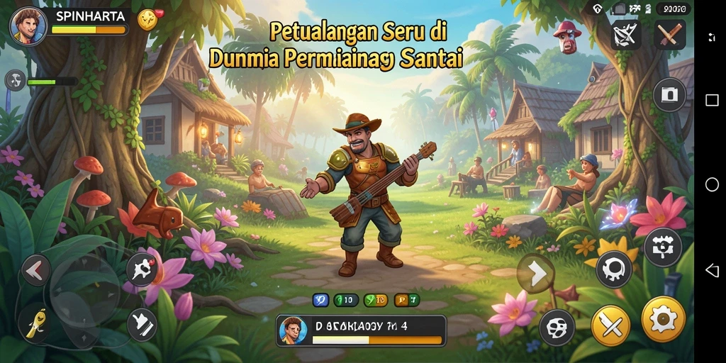 Gameplay seru dan menyenangkan dari SPINHARTA.